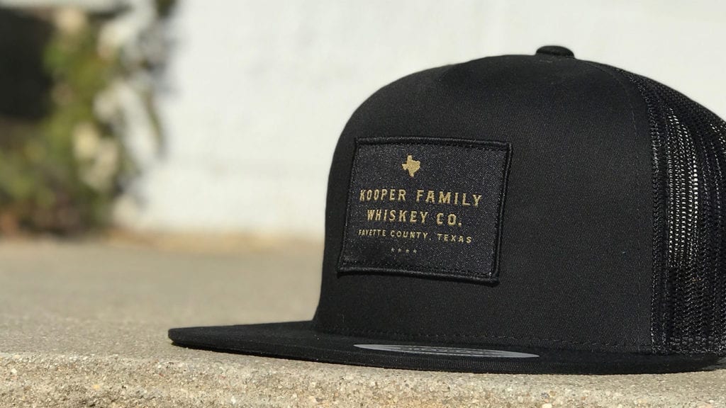 Custom distillery hat example