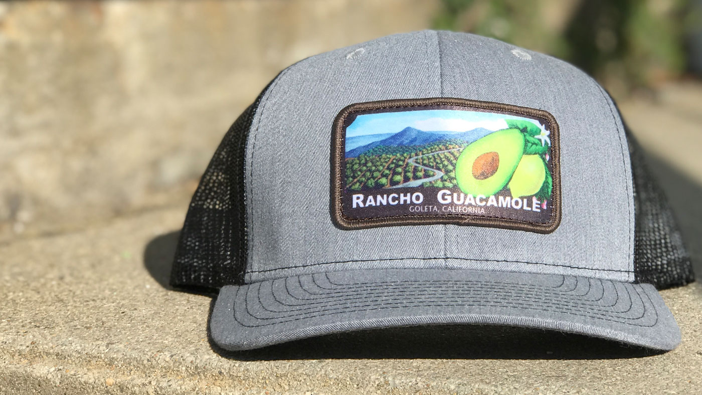 mexican avocado farm custom printed patch hat