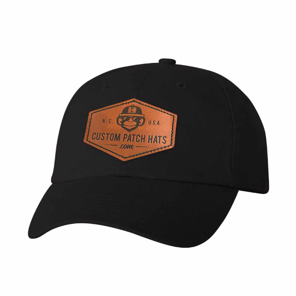 Custom Leather Patch Dad Hats