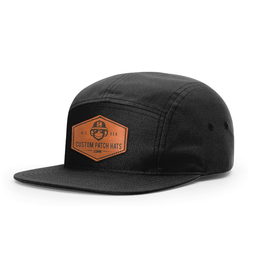 Custom Leather Patch Jokey Camp Hat