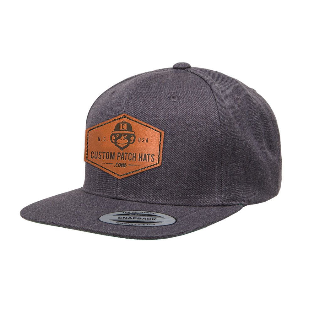 Custom Leather Patch Snapback