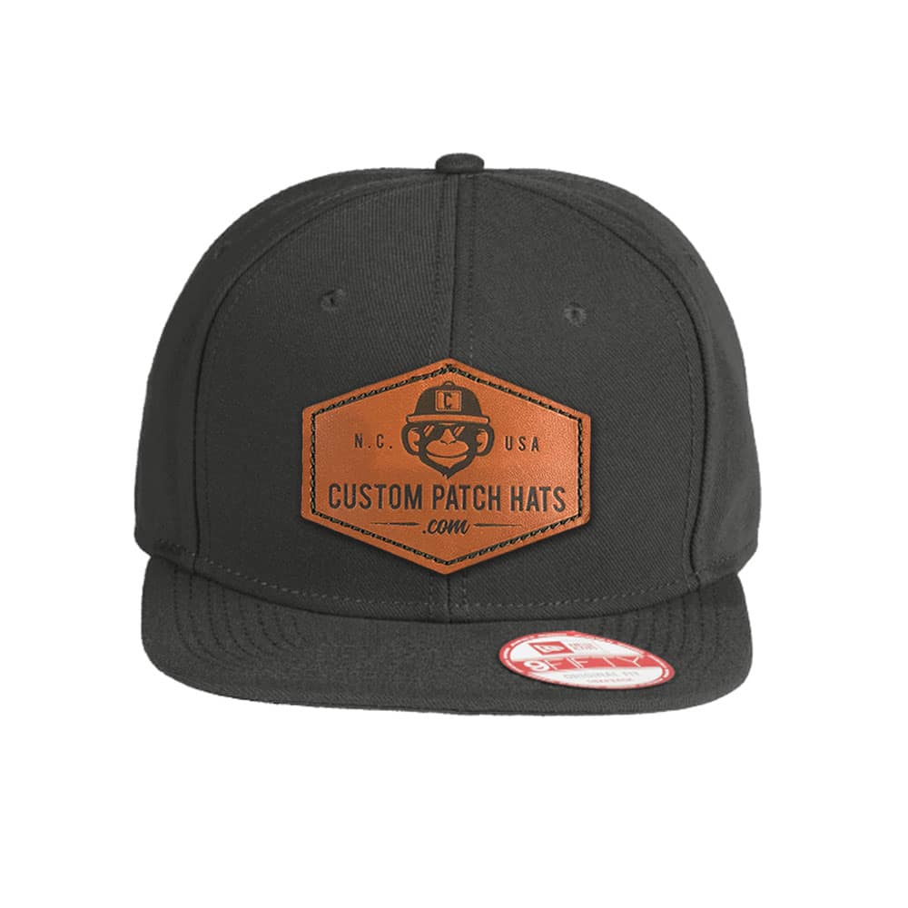 Custom New Era Snapback Leather Patch Hat