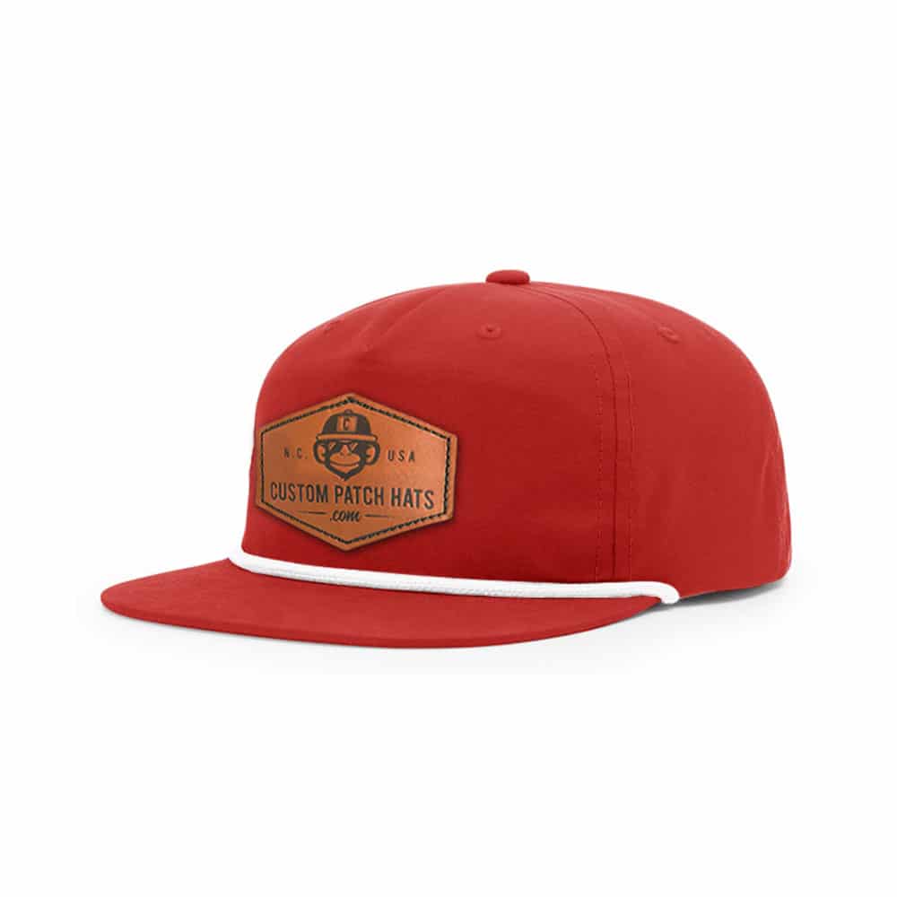 Custom Richardson Grandpa Rope Leather Patch Hat