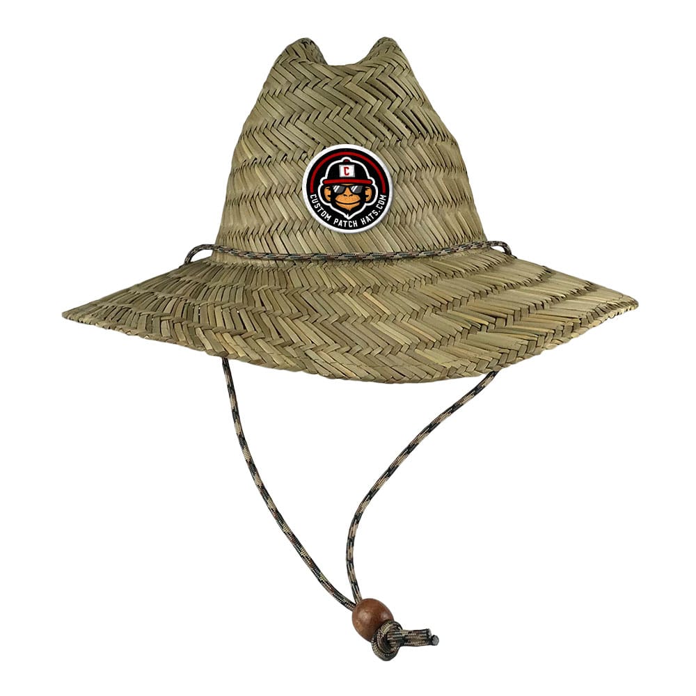 Custom Straw Lifeguard Patch Hat 2