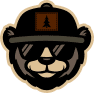 Custom Patch Hat Bear Logo Sm