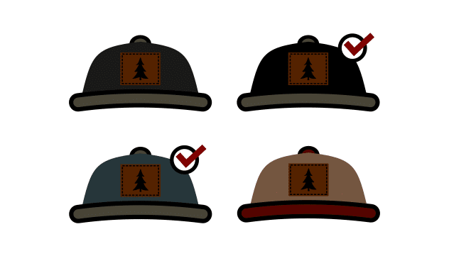 custom hat choice icon
