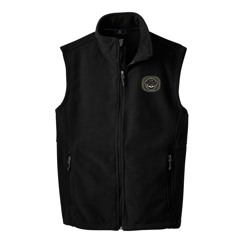 Custom Embroidered Fleece Vest With Patch