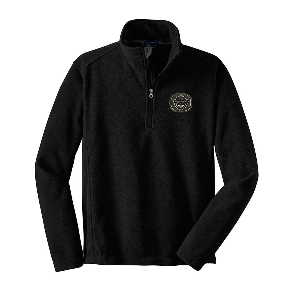 Custom Embroidered Patch Half Zip Fleece