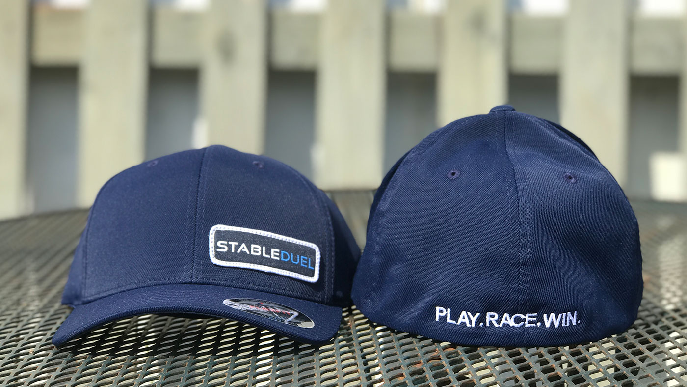 custom Flexfit XXL cap with embroidery on the back