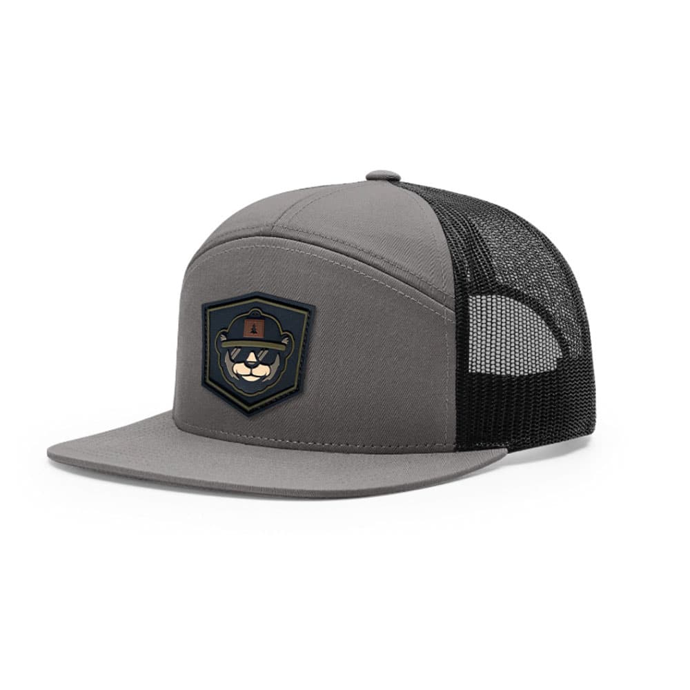7 Panel Hat Custom With PVC Patch 7 Panel Hat Custom With PVC Patch