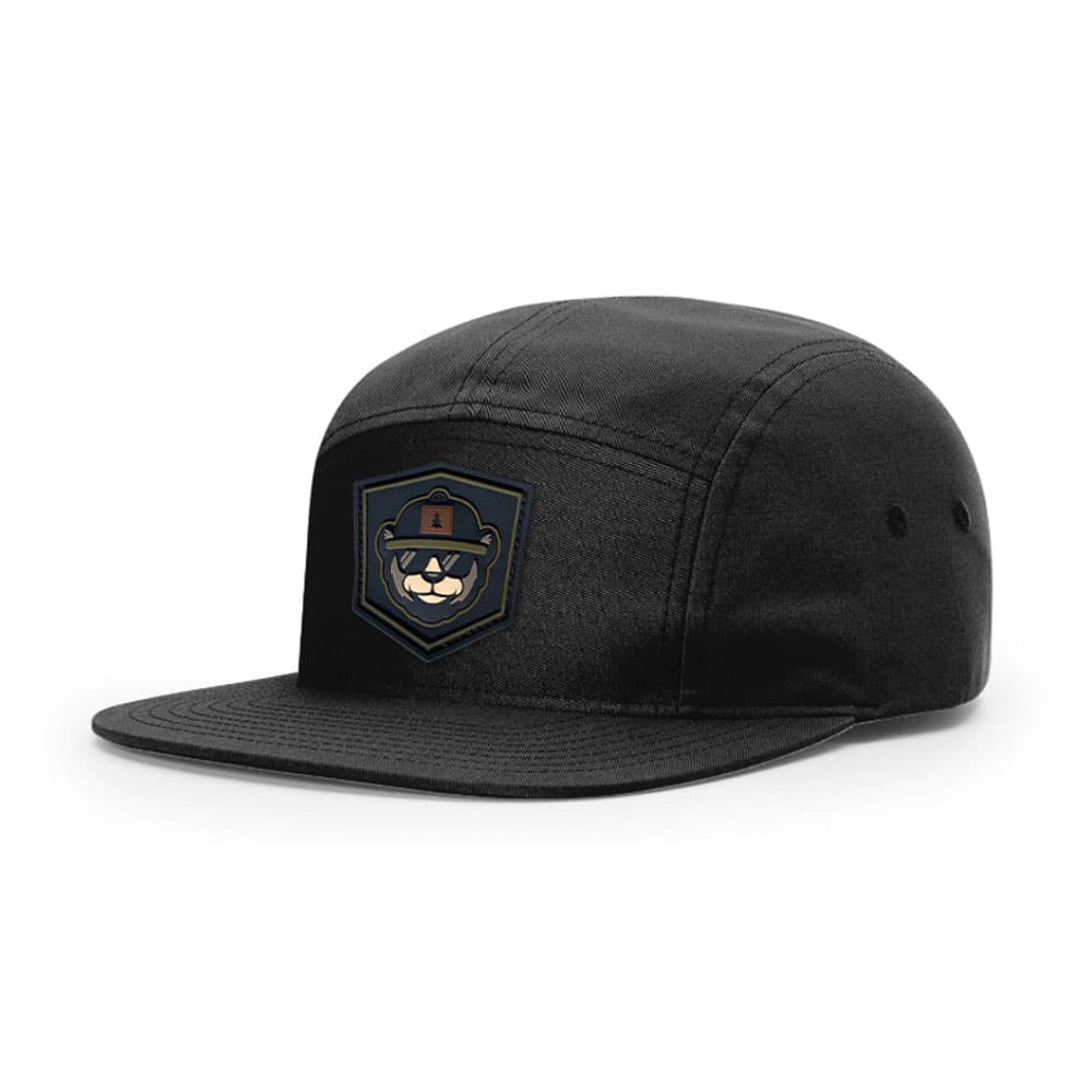 Custom Camper Hat With Rubber Patch Custom Camper Hat With Rubber Patch