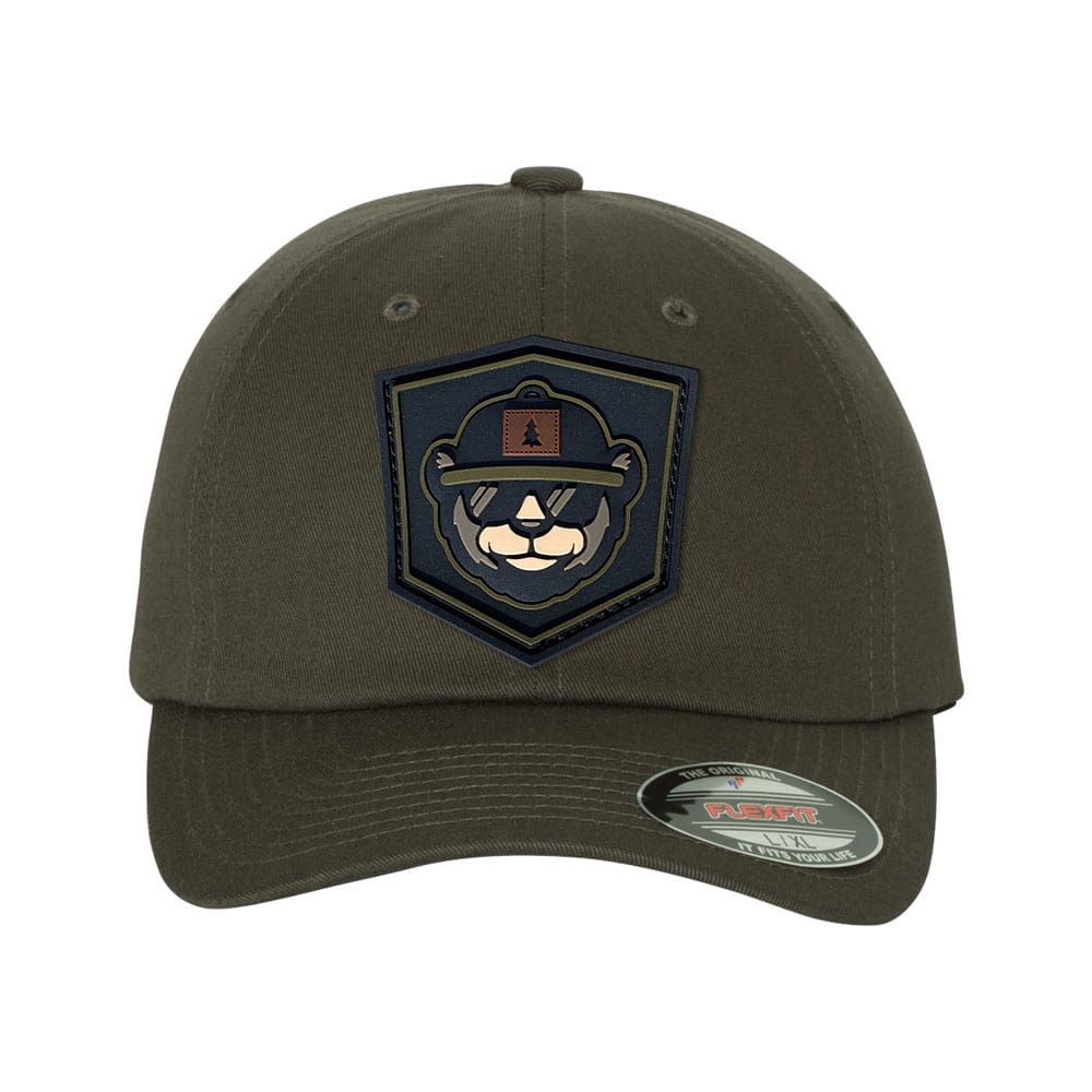 Custom Fitted Hat With PVC Patch Custom Fitted Hat With PVC Patch