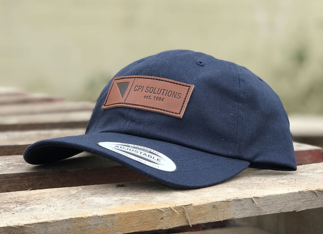 Dad Hat With Custom Leather Patch2