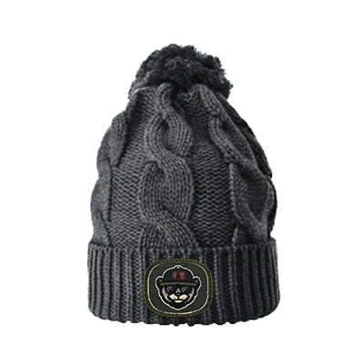 R141 Beanie Heather Charcoal Patch R141 Beanie Heather Charcoal Patch