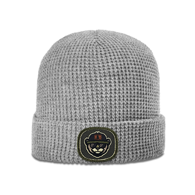 Richardson Waffle Beanie 146 Heather Grey Patch Richardson Waffle Beanie 146 Heather Grey Patch