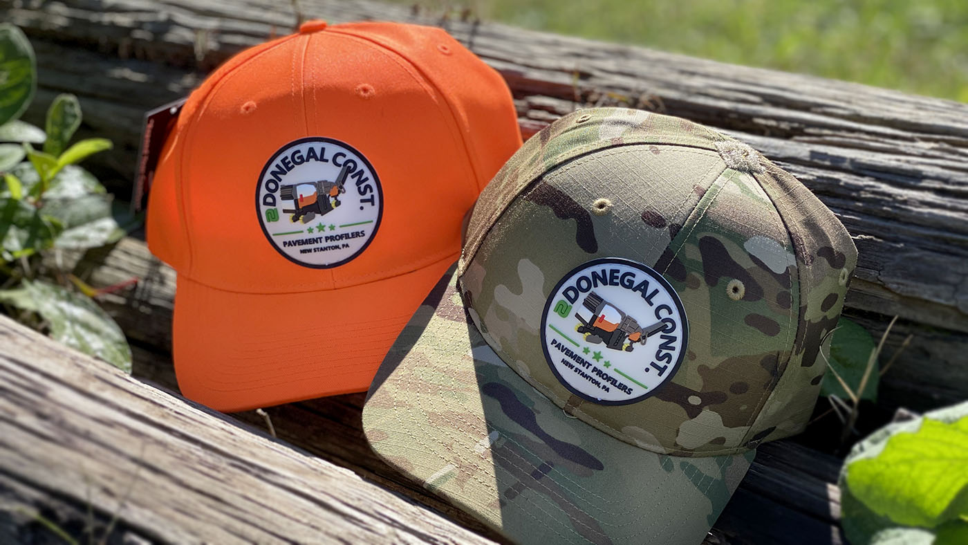 Construction Company Logo on hunting hats