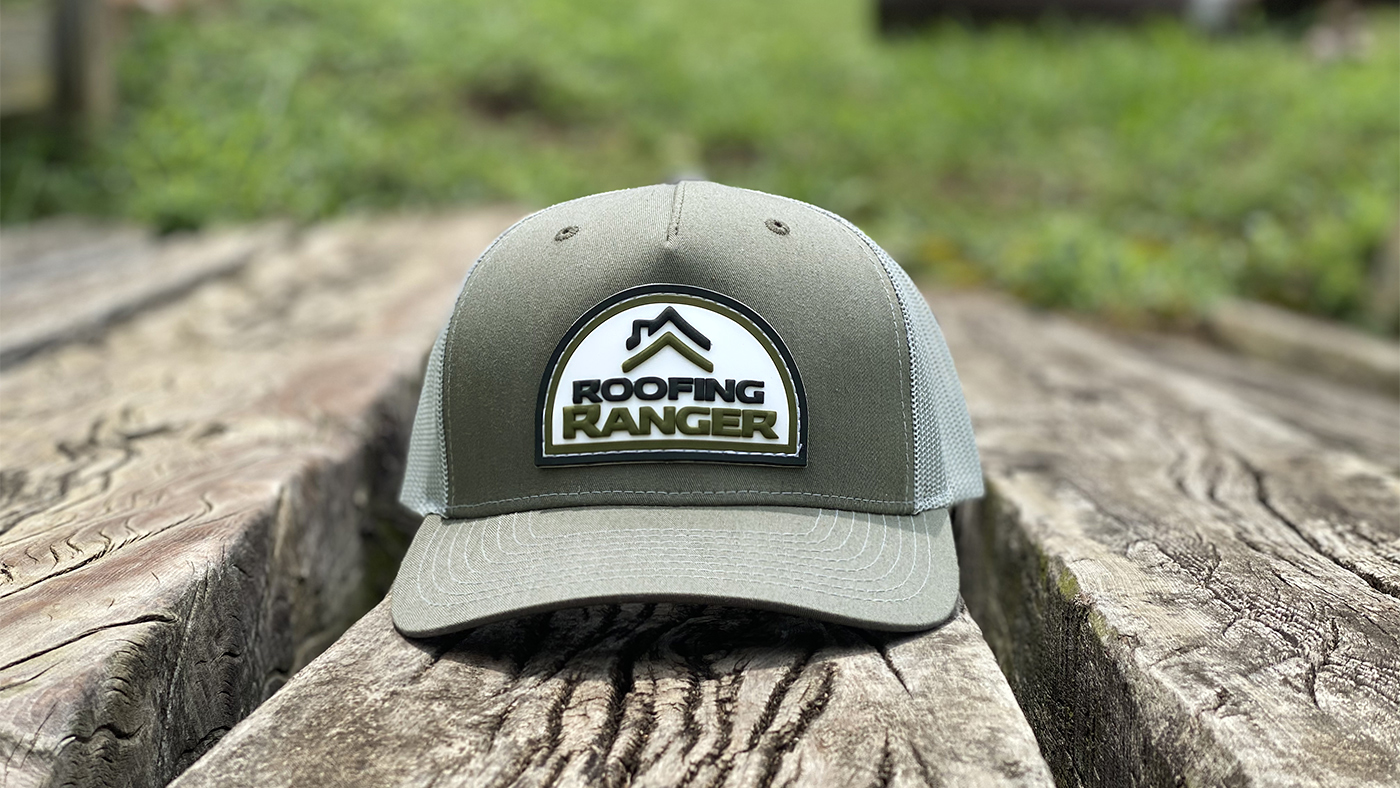 Roofing Company logo on a custom patch hat