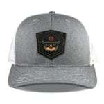 Heather Grey/White Richardson 112 Mid Profile Trucker