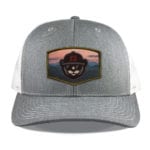 Heather Grey/White Richardson 112 Mid Profile Trucker