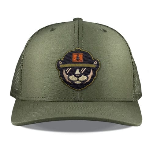 Richardson 112 Loden Die Cut Embroidered Bear Patch Hats