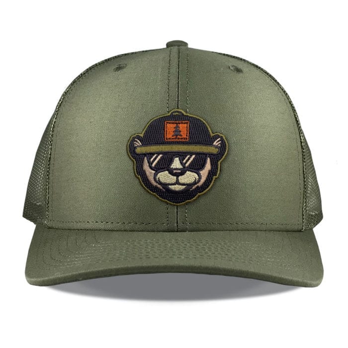 Richardson 112 Loden Die Cut Embroidered Bear Patch Hats