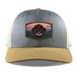 Heather Grey/Birch/Gold Richardson 115 Low Profile Trucker