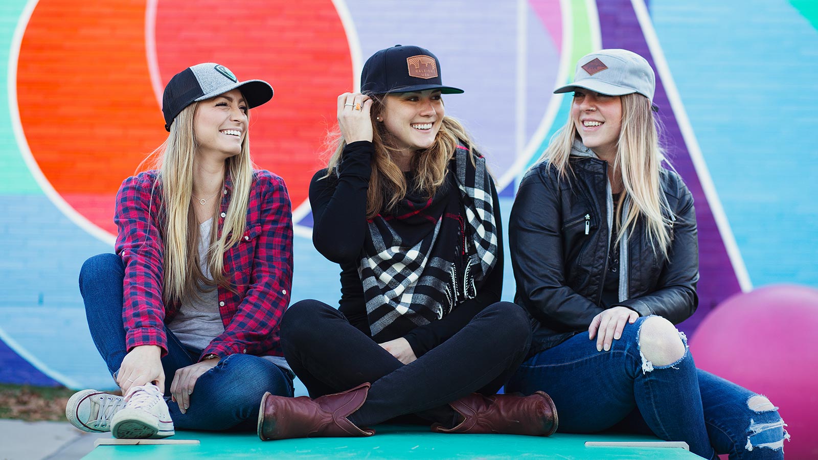 Happy People Wearing Hats Happy People Wearing Hats