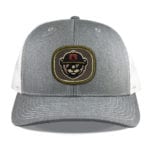 Heather Grey/White Richardson 112 Mid Profile Trucker