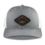 Heather Grey/White Richardson 112 Mid Profile Trucker