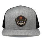 Heather Grey/Black Richardson 511 Flat Bill Snapback