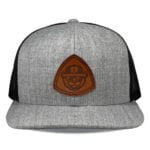 Heather Grey/Black Richardson 511 Flat Bill Snapback