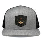 Heather Grey/Black Richardson 511 Flat Bill Snapback