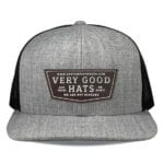 Heather Grey/Black Richardson 511 Flat Bill Snapback