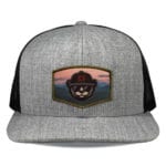 Heather Grey/Black Richardson 511 Flat Bill Snapback