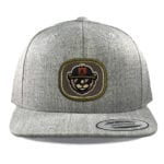 Heather Grey Yupoong 6089 Flat Bill Snapback