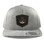 Heather Grey Yupoong 6089 Flat Bill Snapback