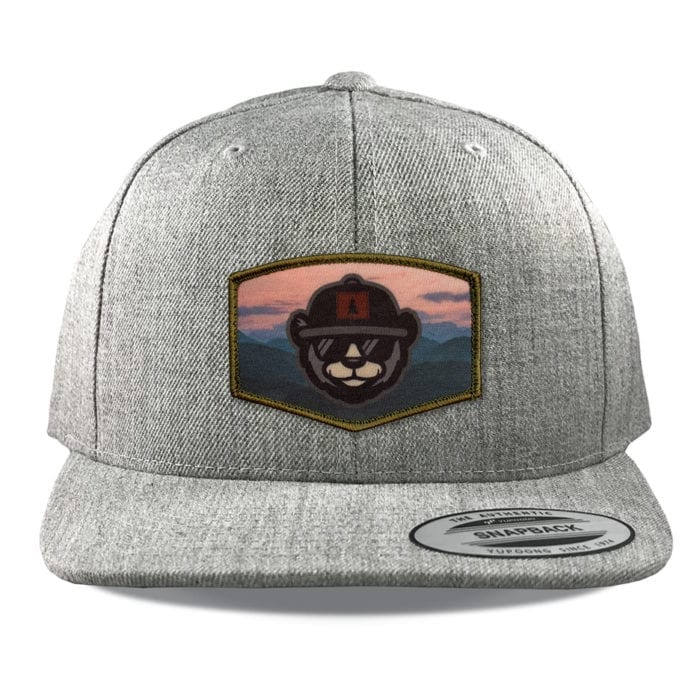 Y6089 Heather Sublimated Patch Hats