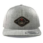 Heather Grey Yupoong 6089 Flat Bill Snapback