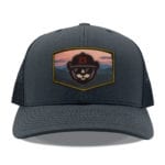 Charcoal/Black Yupoong Mid Profile Trucker