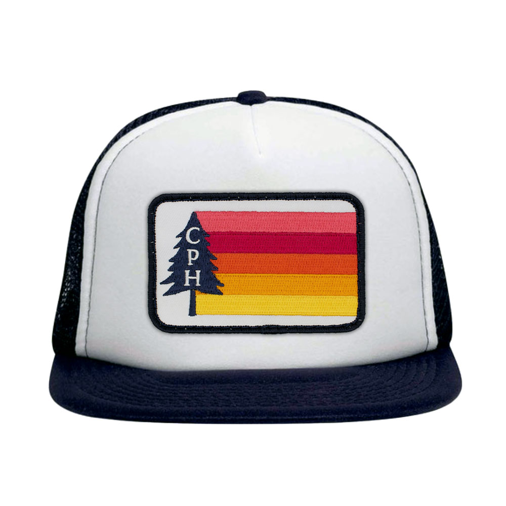 Custom Foam Flat Bill Otto Cap Big Patch Hat