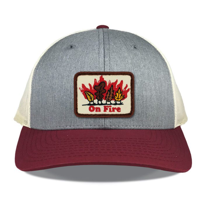 R115 Low Profile Fall Leaves On Fire Hat