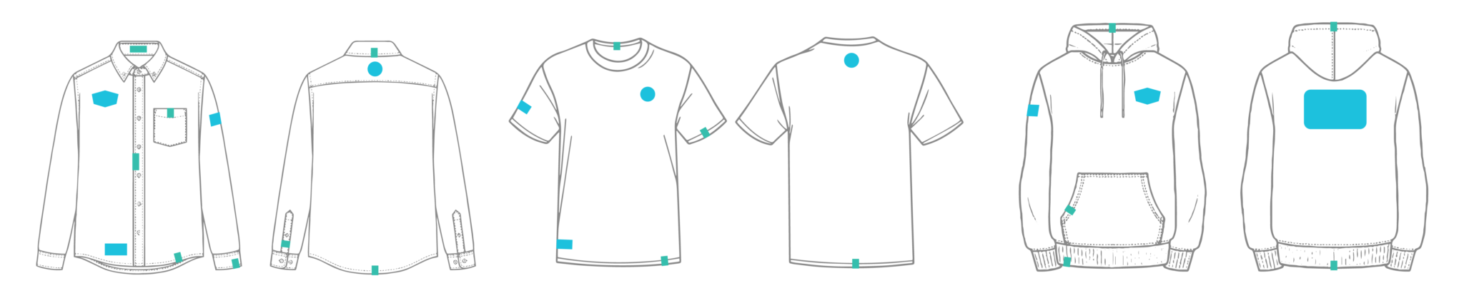 Placement Options For Apparel Designs Placement Options For Apparel Designs