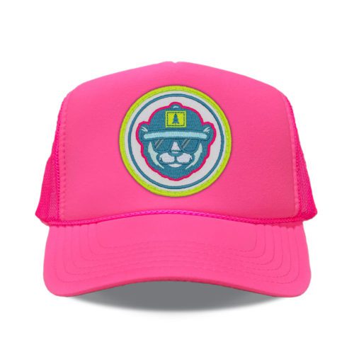 CobraCap High Profile Foam Trucker Hot Pink