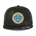 Multicam Black Yupoong 6006 Flat Bill Trucker