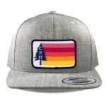 Heather Grey Yupoong 6089 Flat Bill Snapback