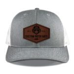 Heather Grey/White Richardson 112 Mid Profile Trucker