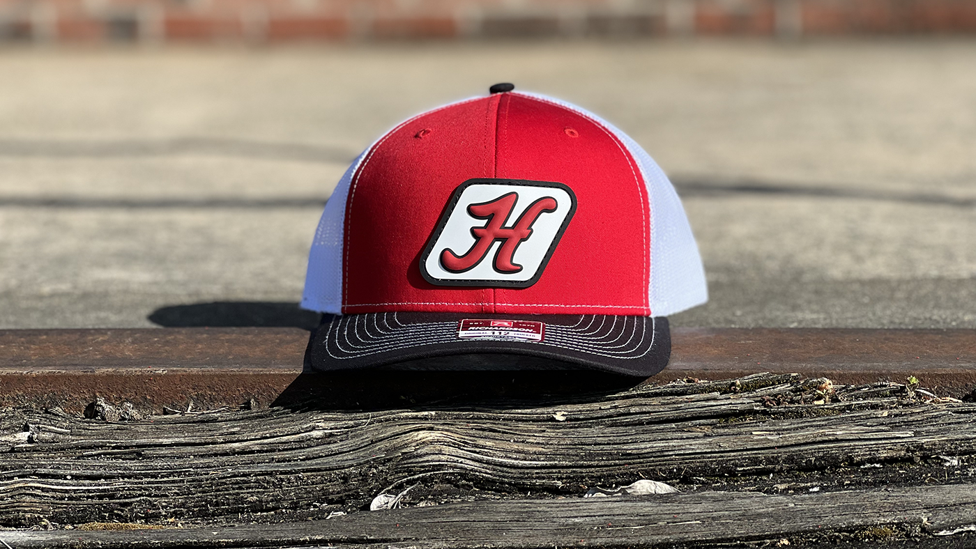 Red and Navy Custom sports team Richardson 112