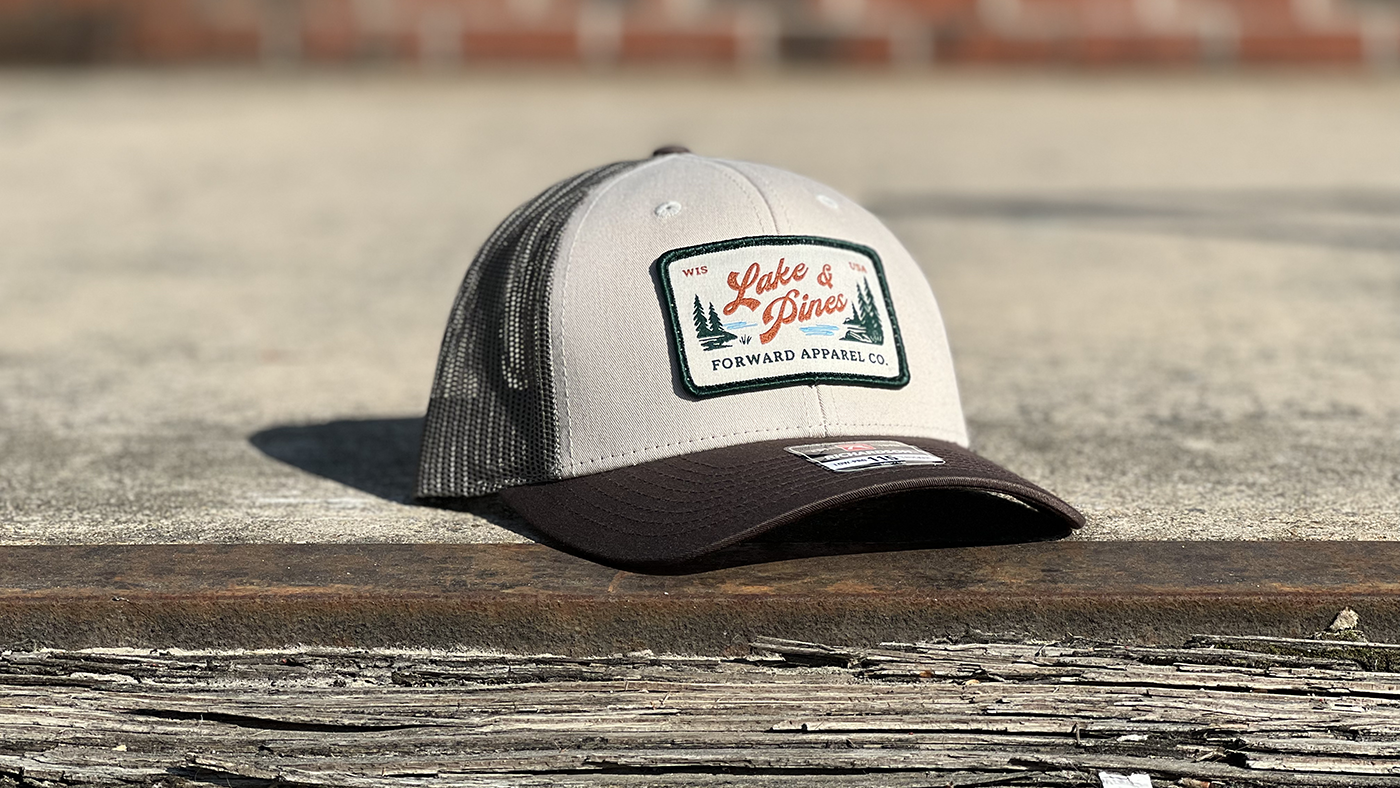 Land of Pines custom camping trucker