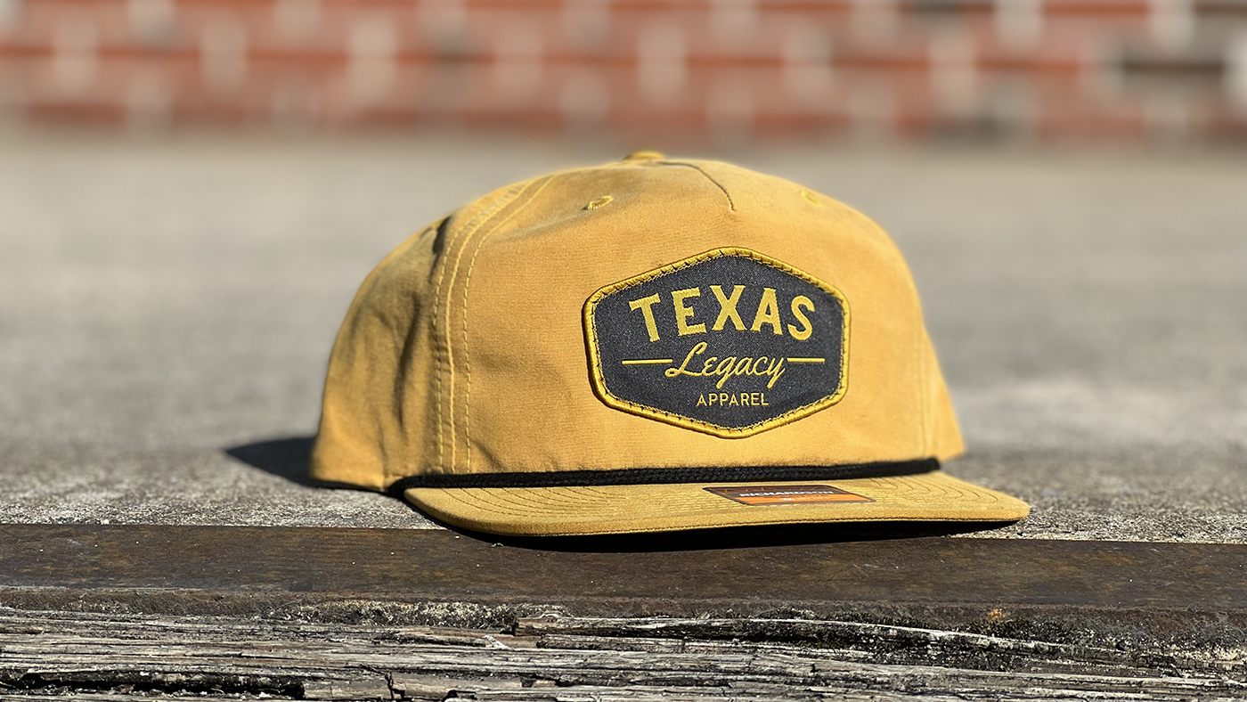 Rope cap adjustable snapback with logo on black background 