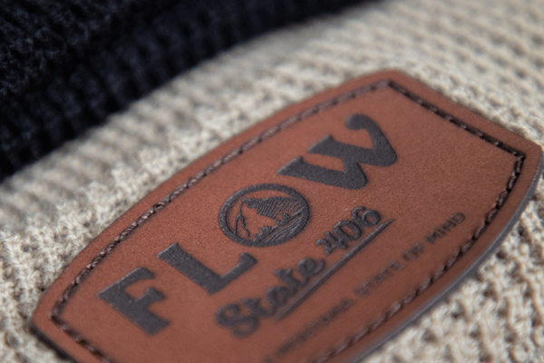 Laser Engraved Leather Patch Beanie Laser Engraved Leather Patch Beanie